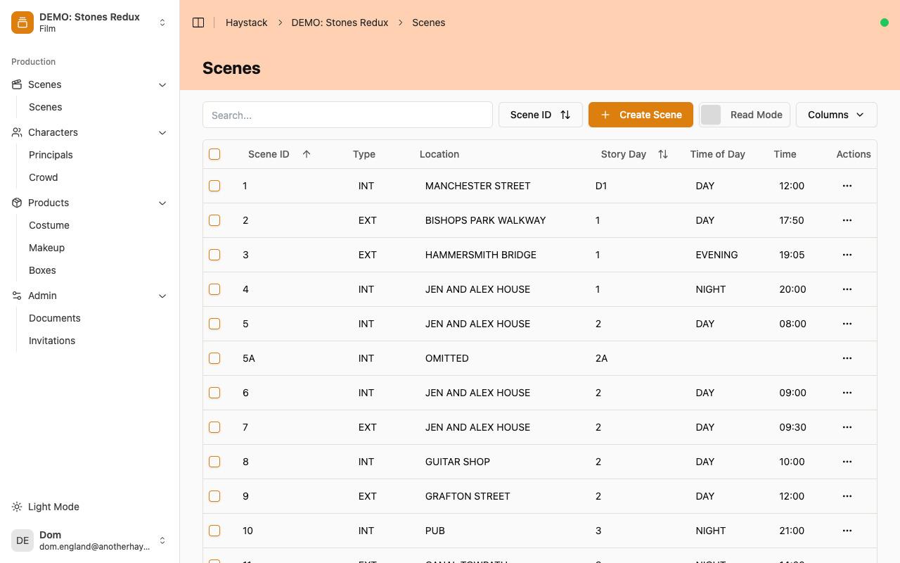 Haystack web app